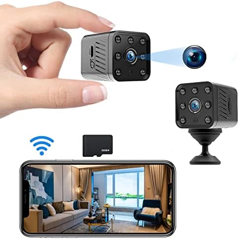 Wireless Security Camera, 1080p HD WiFi Connection Remote Camera with Audio Loop Recording, Two-Way Intercom, IR Night Vision, and Motion Detection, Suitable for Home Outdoor Office/Dog/Baby Monitor