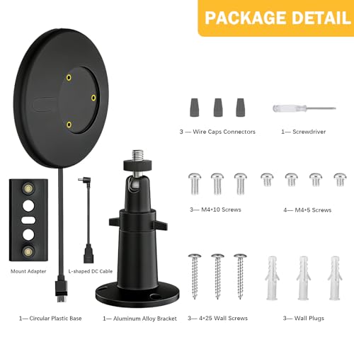 Kit de cableado impermeable IP67 para cámaras Ring Outdoor y Stick Up en color negro 6