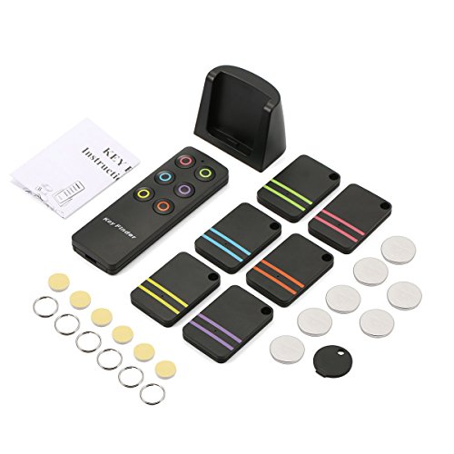 Key Finder, Kyerivs 80Db Remote Finder Wireless Rf Item Locator With 100Ft Working Range, Key Finder Tracker With 1 Rf Transmitter And 6 Receivers For Finding Key, Remote, Pet, Wallet And Small Things #TOP6