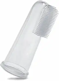 Adoleta Bebê Massageador Escova Dental de Silicone Transparente