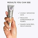 IT Cosmetics Your Skin But Better CC Cream LSF 50+, 32 ml, wysoko pigmentowany krem wielofunkcyjny z LSF 50, przyciemniony krem na dzień zapobiegający starzeniu się, podkład, korektor i pielęgnacja w