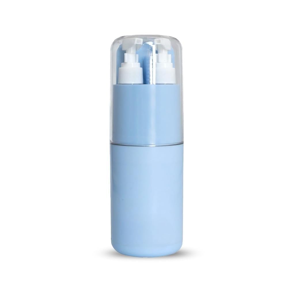 6 in 1 Travel Toiletry Kit for Men & Women | Portable Refillable Travel Bottle Set for Shampoo Lotion Cream Sanitizer | Leak Resistant Plastic Cosmetic Containers for Travel-image-26