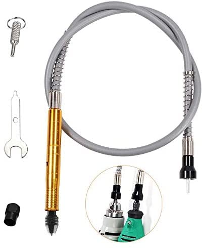 imatenn Flexi Aufsatz, Bohrwelle Verlängerungskabel, Flex für Drehwerkzeug, bequem zu halten und mehr Genauigkeit zum Polieren und Schnitzen, 106.7 cm Ausgezeichnete Länge Cover