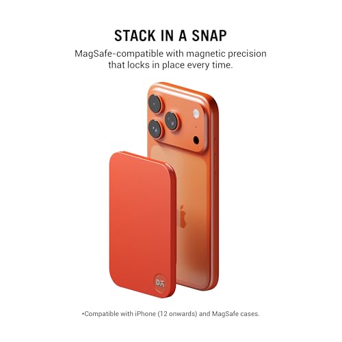 Image of DailyObjects Tangerine Stack Phone Wallet Stand