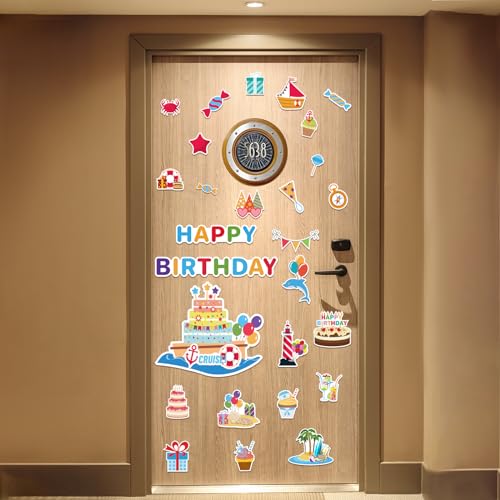 Decoraciones Magnéticas para Puerta Cumpleaños Crucero 27PCS miniatura 5