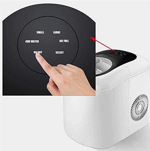 MHGD Intelligente Eiswürfelbereiter, selbstreinigende kleine kommerzielle Eismaschine aus Edelstahl, 180 W, 12 kg/24 h… – Bild 5