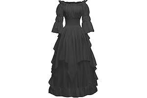 Women's Gothic Witch Dress Medieval Renaissance Costume Victorian Dress