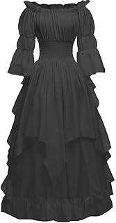Women's Gothic Witch Dress Medieval Renaissance Costume Victorian Dress - Buy now