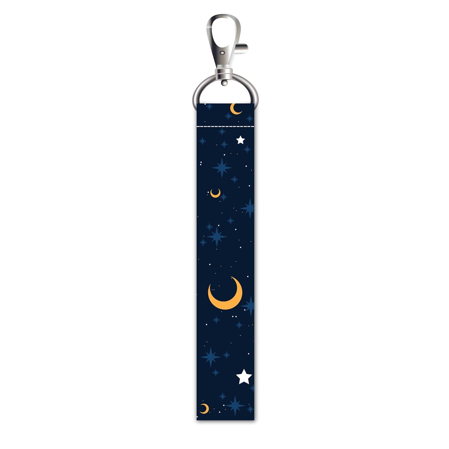 Moon And Stars Lanyard Tag with Swivel Lobster Clasp for Bag Luggage Backpack Laptop Travelers Students Worker L x H 5 x 0.8 Inch-image-25