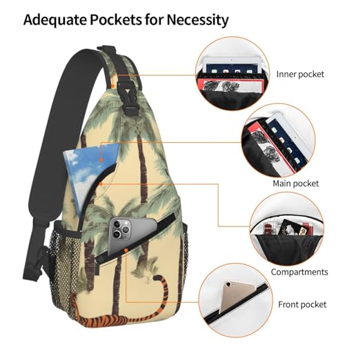 Mochila Pequeña Tipo Bandolera Negra para Senderismo miniatura 4