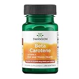 Swanson Beta-Carotene - Vitamin A Supplement Promoting Immune Health, Eye & Skin Health - Natural Wellness Formula - (250 Softgels, 3000mcg Each)