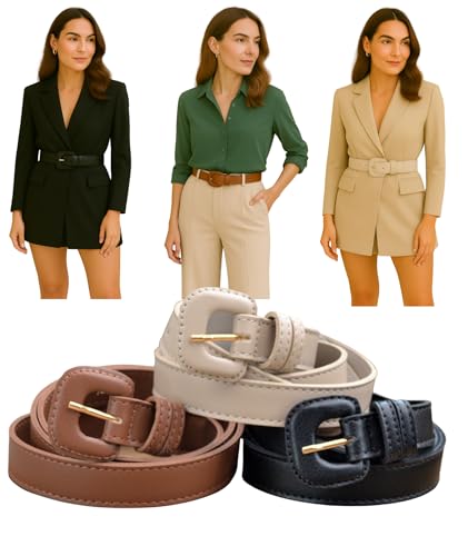 Qual o Melhor Mocassim Feminino de 2025? Melhores Ranking 15 Kit 3 Cintos Feminino Clássico Atemporal Fivela Encapada (Preto - Caramelo - Bege, 110 CM)