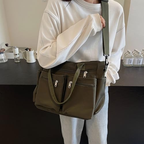 Teclado Casual Messenger Bag Plain Nylon Crossbody Bag Chic Shoulder Bag Travel Daypacks4