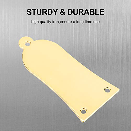 Truss Rod Cover, 3 Holes Iron Electric Guitar Truss Rod Cover Plate With Screws (Gold) Truss Rod Cover Gold Truss Rod Cover #TOP1