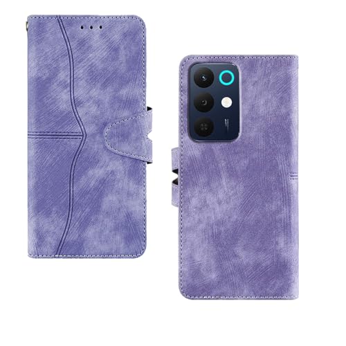 Image of amazon basics Realme 15X 5G Flip Cover | Card Pockets Wallet & Stand | Flip Cover for Realme 15X 5G (Purple)