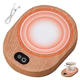 Portable et pratique : ce chauffe-tasse électrique dispose d'un port USB pratique à utiliser..Le chauffe-tasse à café électrique mesure 15x12x3,3 cm/5,91x4,72x1,30 pouces, compact et portable.