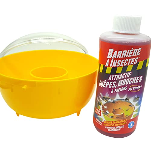 Piège à guêpes mouches et frelons attractif Barrière à Insectes pour terrasses