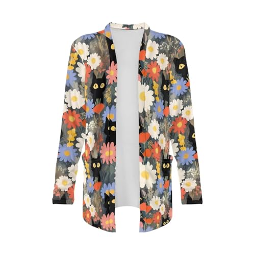 Image of Women's Lightweight Cardigans with Pockets Trendy Long Sleeve Open Front Cardigan Casual Tops Jackets Fall Oufits S-2XL
