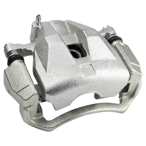 Image of TRQ Front Left Brake Caliper w /Bracket Drivers Side