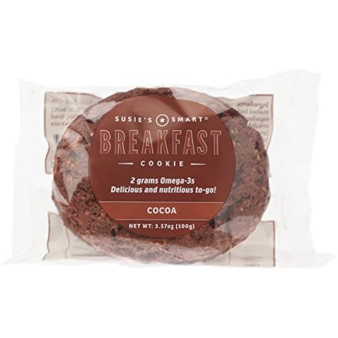 Susie's Smart Breakfast Cookie Healthy Omega3s and Protein Rich cocoa, 63 Ounce (Pack of 18) Cover