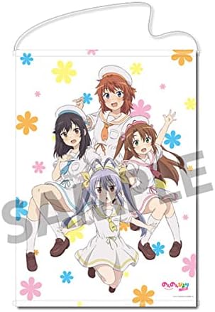 Amazon のんのんびより のんすとっぷ 描き下ろしb1タペストリー れんげ 蛍 夏海 小鞠 セーラー Ver アニメ 萌えグッズ 通販