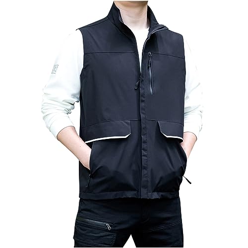 Zeiyignr Men's Golf Lightweight Photo Vest Travel Hunting Fishing Vest Sleeveless Outdoor Work Jacket with Multi Pockets2