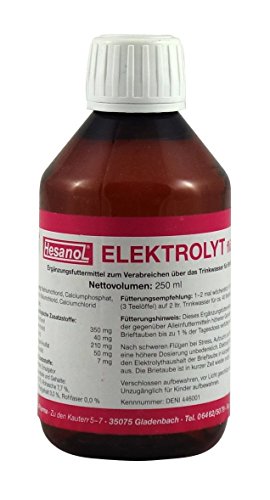 Hesanol Elektrolyt flüssig 250ml Ergänzungsfuttermittel für Tauben und Vögel Cover