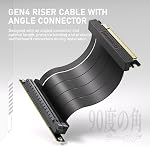 EZDIY-FAB Vertical GPU Mount with High-Speed PCIE 4.0 Riser Cable, ARGB Module, 115mm/4.52in Flexible Extension, 90 Degree Connector, Only Compatible to Full-Opened PCIe Slots-Black-YIHPI344-2