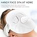 PureSoftness Face Steam Towel with Headband. Reusable Facial Steamer Spa Towels for Women Girls. 2-in-1 Care. Steam Serum Cream Absorption. Cool Calming Moisturizing