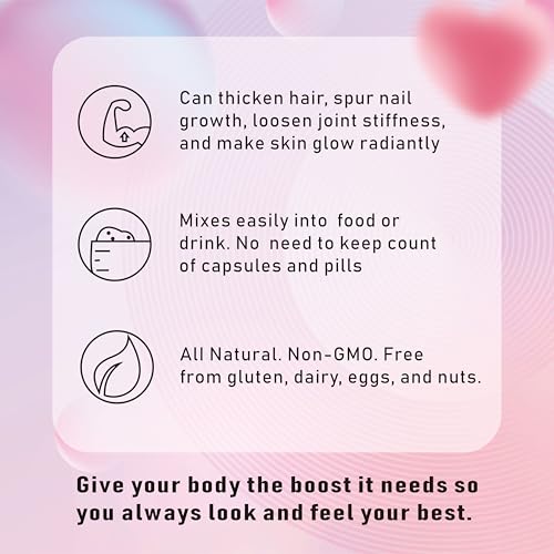 Multi Collagen Peptides Powder for Women and Men - Type I, II, III, V, X - Hydrolyzed Collagen Peptides, Supports Skin Hair Nail & Joint, Grass-Fed, Non-GMO, 30 Packets - Image 5