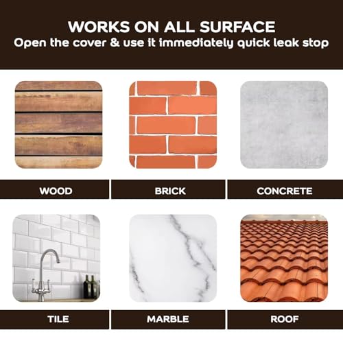 Image of The Decor Co. Crack Seal Glue with Brush Transparent Waterproof Cracks Filler Paste for Roof Water Leakage Solution Wall Bathroom Tiles Home Repairs Kitchen Sink Gaps Sealant (300gm, Pack of 1)