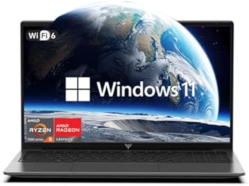 Laptop, 2025 Laptop, ΑΜD Ryzen 5 7430U (Up to 4.3GHz),16GB RAM 512GB NVMe SSD, 15.6-in IPS Laptop Computer WiFi 6, Numeric Keypad, Home Laptops Office Laptops, HDMI Type-C