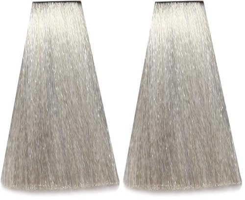 ARUAL Coloración Permanente en Crema, 60 Ml, Plata (Paquete de 2)