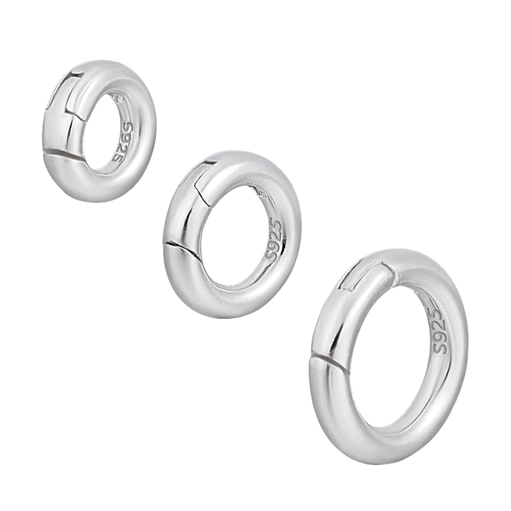 Fermoirs à ressort en argent sterling 925 pour création bijoux précieux