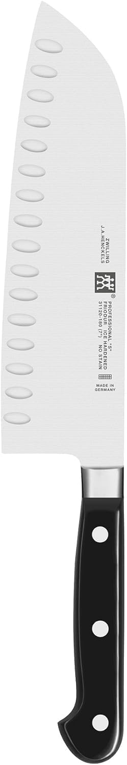 ZWILLING Professional "S" 7-inch Hollow Edge Santoku Knife