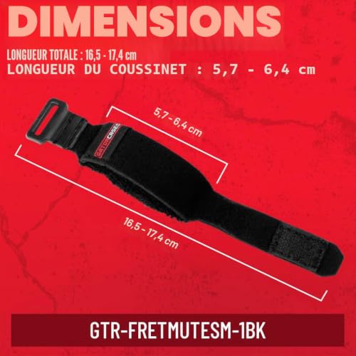 Gator Cases Guitar Fret Mute (sourdine de frette) et String Dampener (étouffoir de corde) Medium (GTR-FRETMUTEMD-1BK) – vue 6