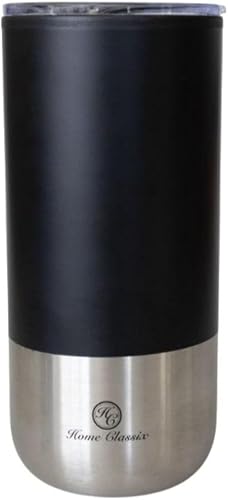 Home Classix Roving Double-Wall Travel Mug, 550 ml Capacity, Black