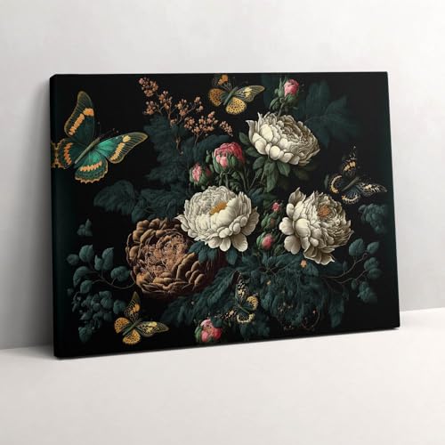 Peinture murale fleurs botaniques pour habiller un mur vide