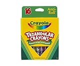 Crayola Triangular Crayons, Toddler Crayons, Coloring Gift for Kids Assorted, 16 count
