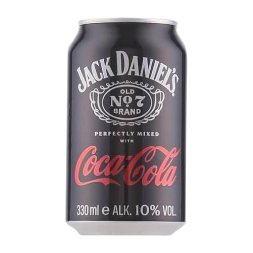 Refrescos y Mixers Caja de 24 unidades Jack Daniel's Old Nº 7 Tennessee Whiskey & Cola Lata 33 cl