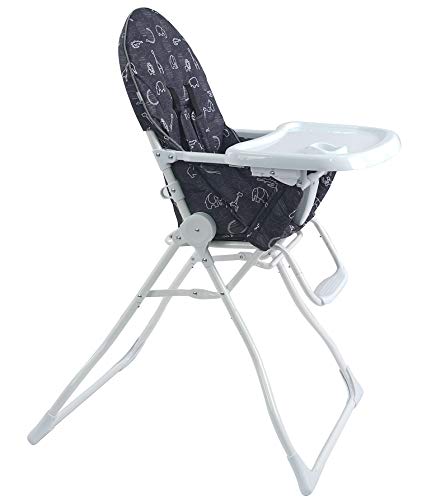 Pamo Babe Portable Fold High Chair (Black&White)