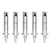 Serveyou 1set/2sets Ampoule Head for Hyaluronic Acid Pen, Plastic Anti-Aging One Time Beauty Disposable Sterile Consumables Ampoule Head (1 Set,5 x Ampoule Head 1 x Taker)