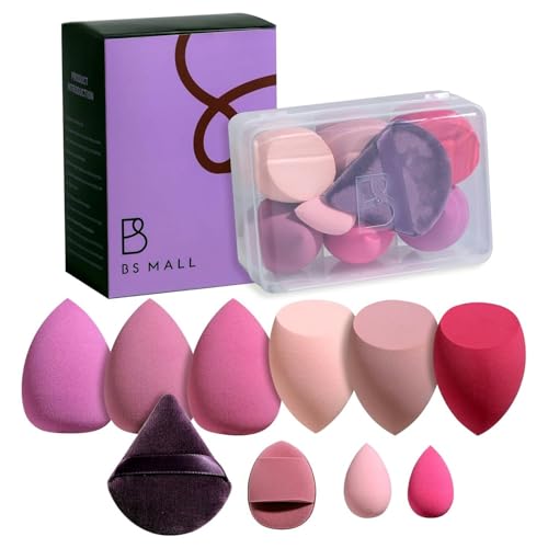 BS-MALL 10pcs Makeup Sponges Beauty Blender Set