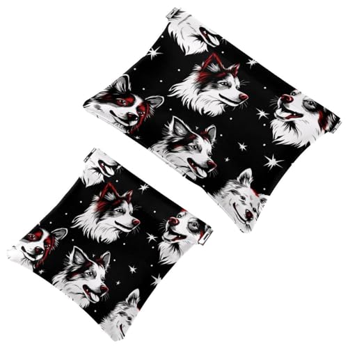 Day of The Dead - Trousse tascabile per cosmetici con cactus chitarra teschi impermeabile senza cerniera chiusura automatica mini custodia portatile da viaggio per cuffie e gioielli