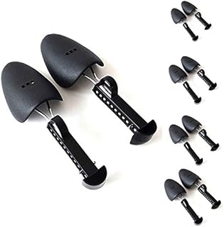 B&E LIFE Practical Plastic Adjustable Length Men Tree Shoe Stretcher Boot Holder (5 Pairs Black)