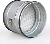 Easy Act Grobstaubfilter rund Ø 250 mm für Zuluft, Rohrfilter aus verzinktem Stahl zur Grobpartikel-Filtration in Lüftungssystemen