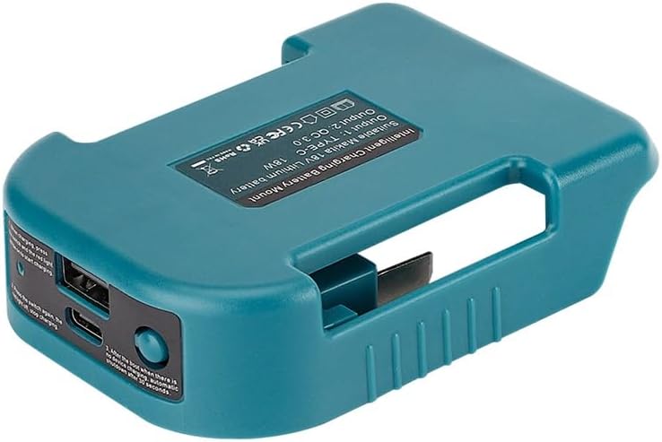 Choerinton 2 Pack USB Charger Adapter Compatible for Makita 18V Battery, Dual Output Port with USB and Type-C Charging Interface(Adapter Only)