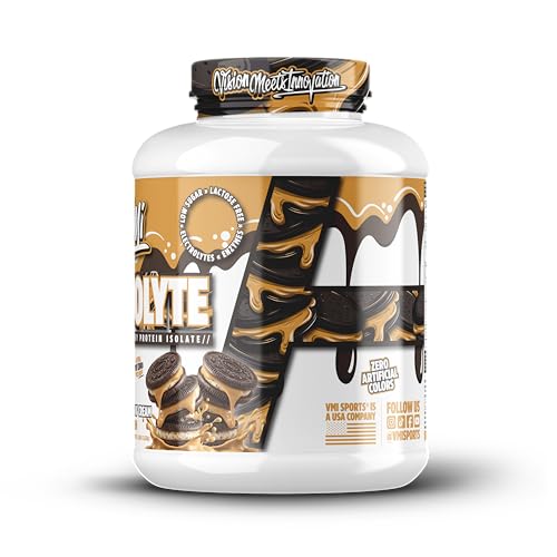 Image of VMI Sports | ProtoLyte Whey Isolate Protein Powder | Low Calorie Whey for Weight Loss and Muscle Gain | Digestive Enzymes | Non-GMO (4.6 lb, Peanut Butter Cookies and Cream)