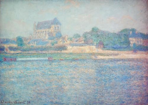 Toile Claude Monet Kirche à Vernon | Habillez vos murs vides 60x90cm