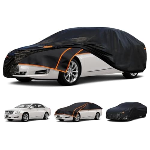 Kayme Padded Hail Protector Car Cover Custom Fit for Cadillac XTS, Anti Hail Blanket with Multilayer Thickened Design, Hail Proof & All Weather Outdoo